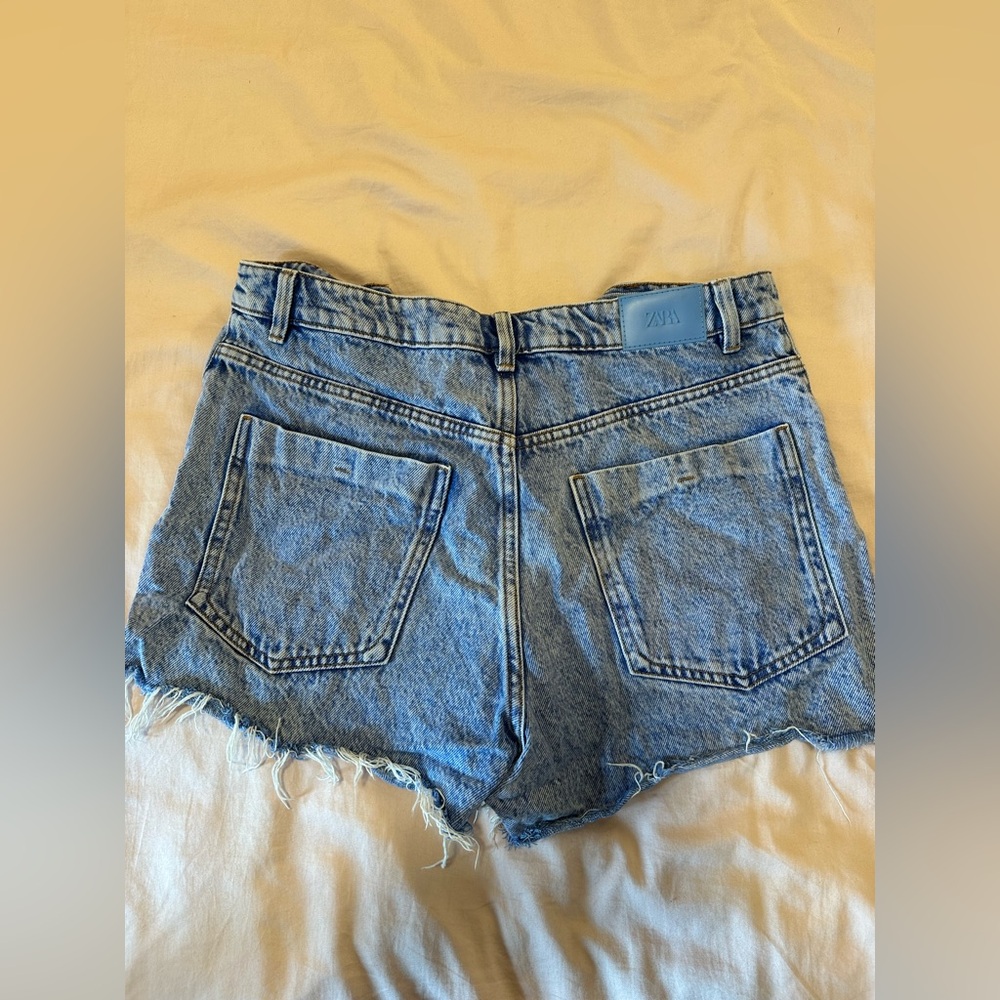 Zara Denim High-Waisted Shorts